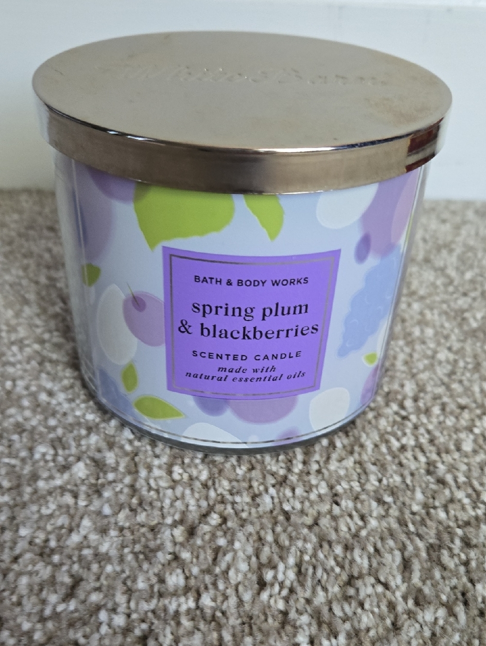 Bath & Body Works Spring Plum & Blackberries Candle